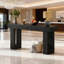 Console en bois, table d'appoint pour canapé, table rectangulaire de salon derrière le canapé-406490300