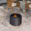 Table foyer au propane 15 000 BTU avec fontaine de jardin, lumière DEL
