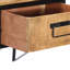 Adaliyah 40cm W Iron Bedside Table