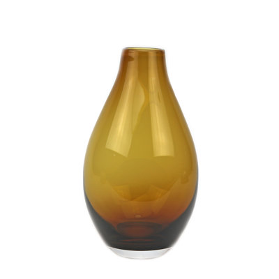 Teardrop Vase Amber