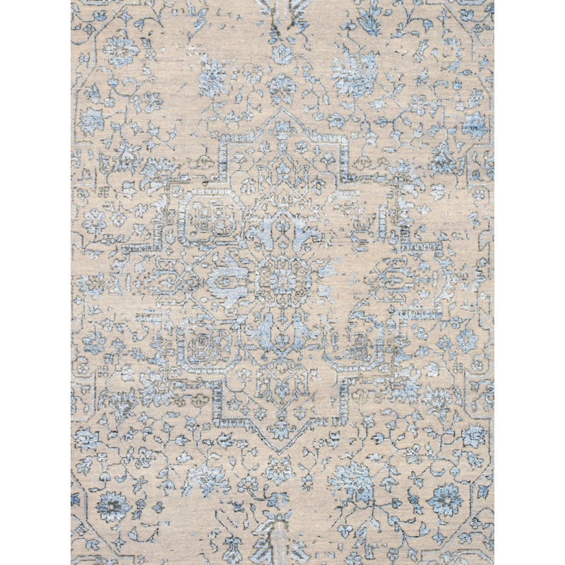 One-of-a-Kind 5'9" x 9' Hand Knotted Area Rug