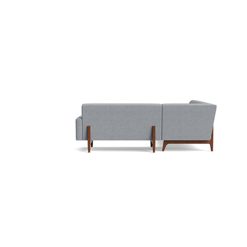 Tyler Sectional, Performance Weave - Zinc, Left Hand Facing