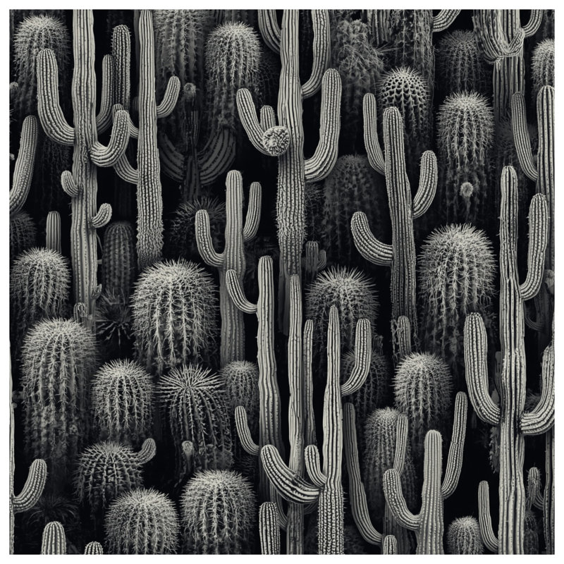 Cactus dense avec couvre-lit Cactus, Lit simple