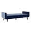 Futon moderne, velours gris-333552444
