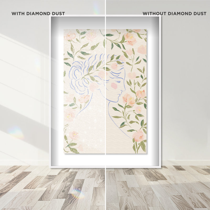 Blooming Hera Print by Oliver Gal, 31.5"H x 21.5"W, White Shadowbox