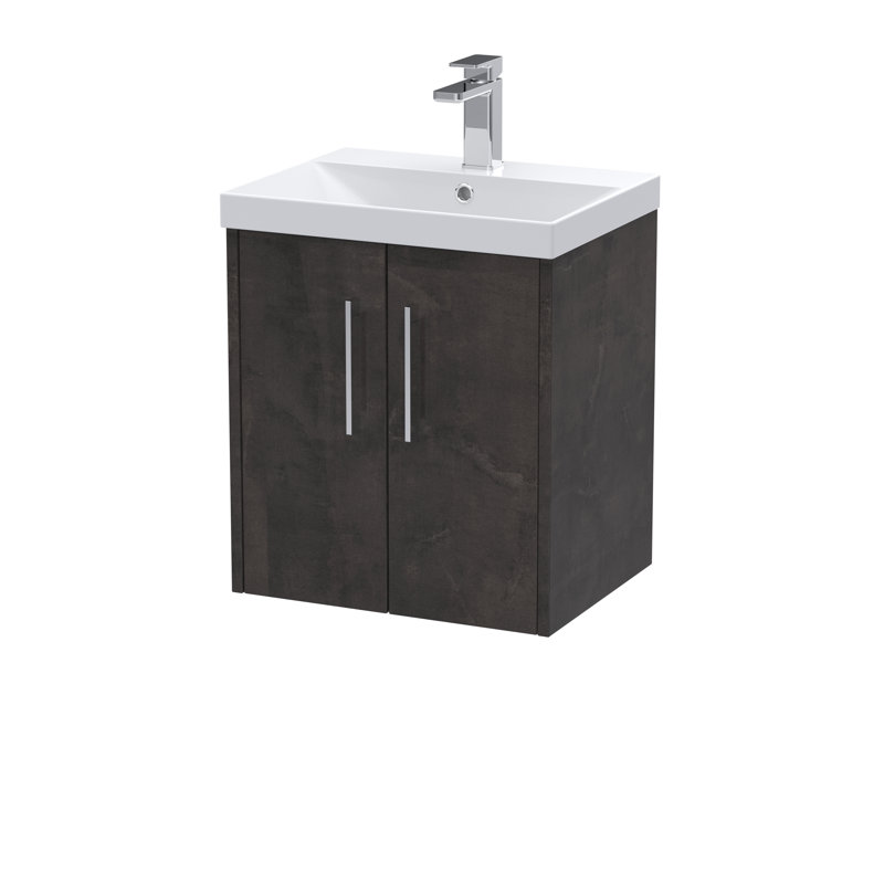 Juno 500 mm Bathroom Vanity with Integrated Basin Vanity, Metallic Slate