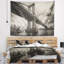 Tapisserie gris foncé bridge cityscape manhattan-28501506