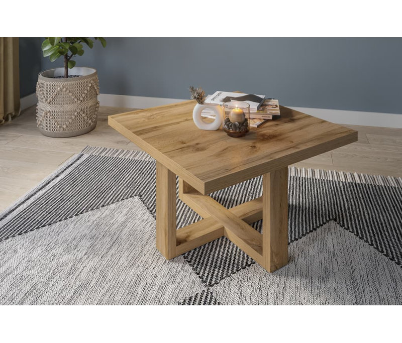Barri Coffee Table with Storage, Oak/Oak 