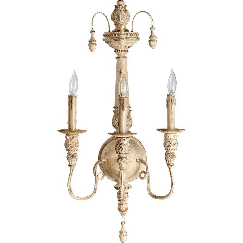 Solange Candle Wall Light, Persian White