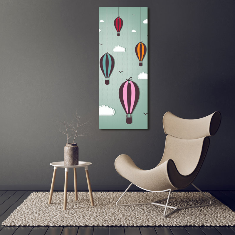 Flying Balloons - Wrapped Canvas Print