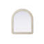 Miroir Dornard Cornhusk 42 en lin blanc-108457502