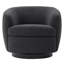 Fauteuil demi-tonneau pivotant rembourré Marcy-1447839038