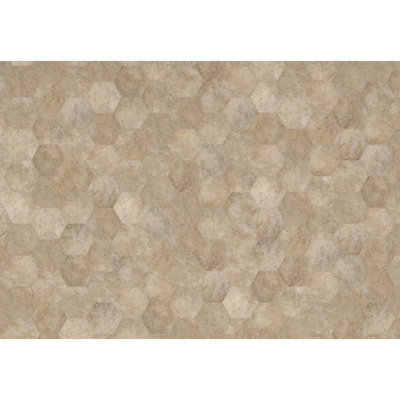 NEW ADURA®APEX with Microban® Luxxe Hexagon 13.6" x 11.8" x 5mm Luxury Vinyl Tile in Caviar, Caviar