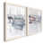 Toile avec cadre blanc