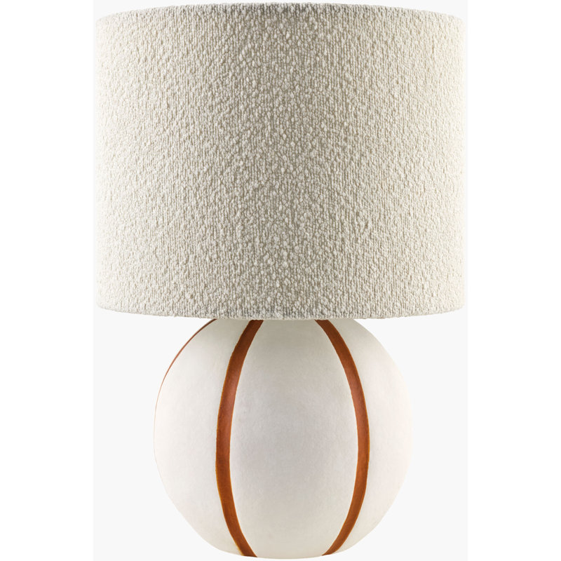 Kowal Kinki Table Lamp, Cream/Orange