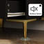 3 - Drawer Nightstand With Metal Legs-2130540666