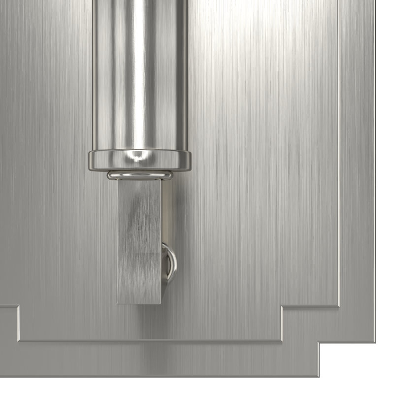 1 - Light Dimmable Candle Wall Light, Brushed Nickel