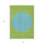 Tapis extérieur lavable rayé vert lime 3 pi x 5 pi