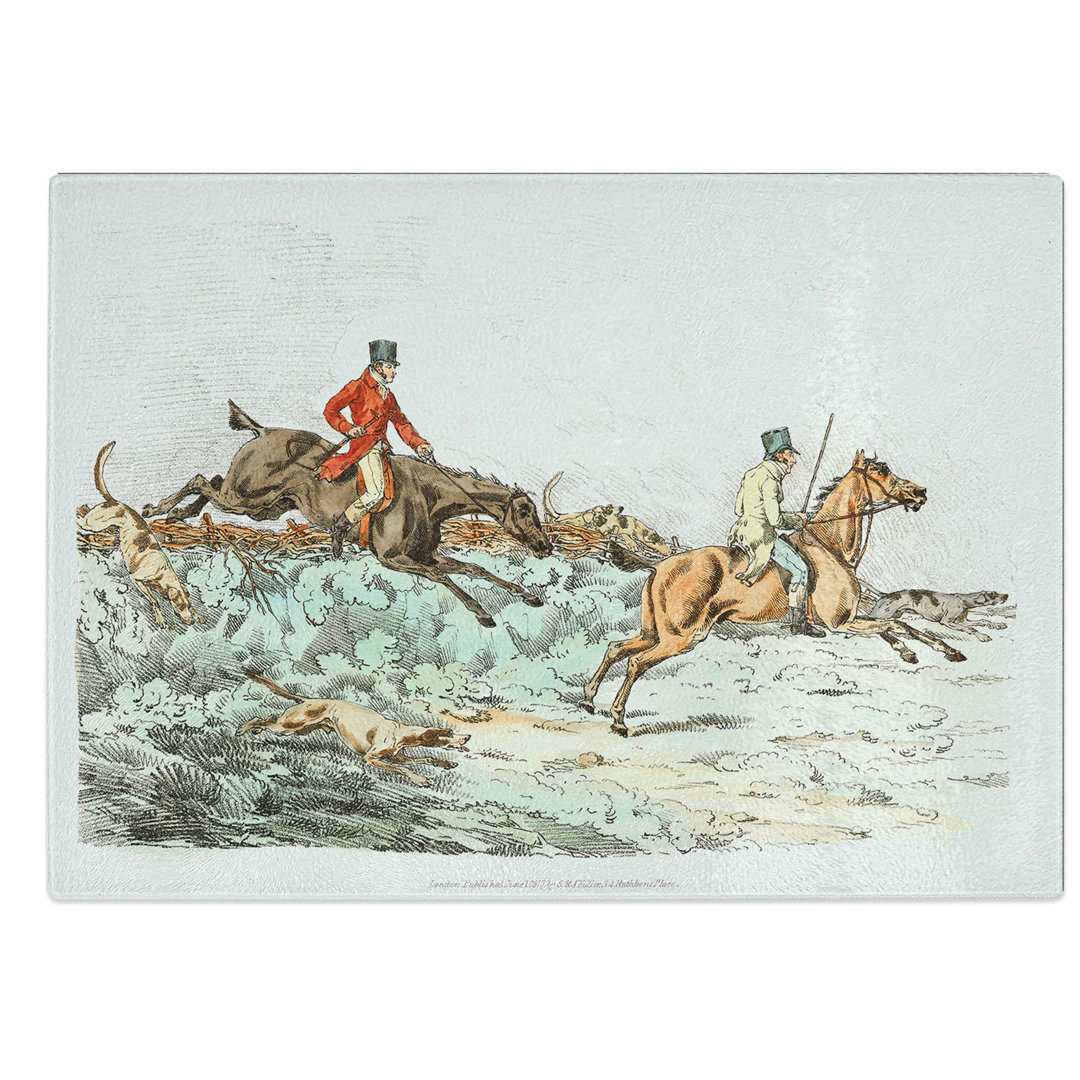 Glass Hounds On The Hunt by Henry Alken Chopping Board