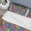 Ensemble de housse de couette rose, bleu et robot Friends I-109146022