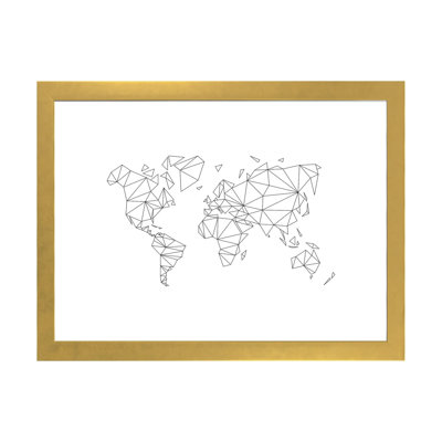 " Geometric World Map "
