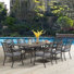 Amechi 8 - Person Patio Dining Set with Rectangular Table , Cushions Included