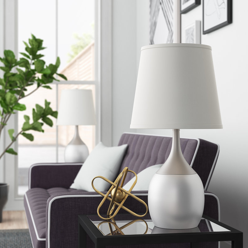Holmesfield Metal Table Lamp, Silver