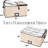 Wine Glass Storage With Dividers - (Pack Of 2 Sizes) Each Holds 12 Standard Size Glasses Up To 10" H - Stemware Storage Case, Beige