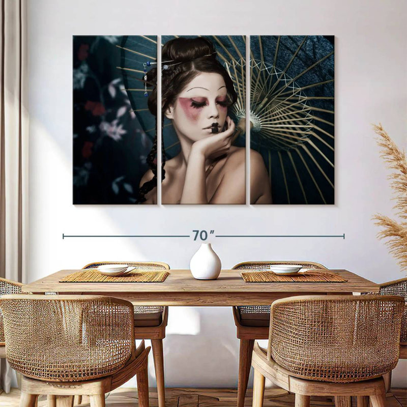 Maquillage de la Shisworth moderne Geisha, H 42 po x l 65 po
