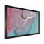 Turquoise et rouge, art liquide I - peinture sur toile-67386232-67386237