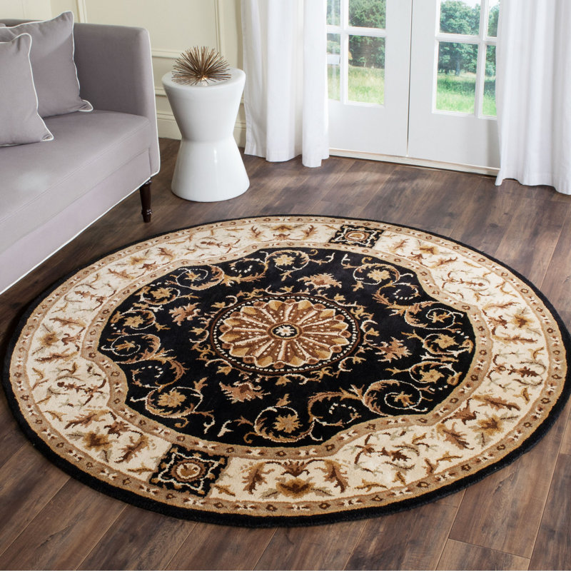 Atlasburg Hand Tufted Wool Oriental Rug, Round 6'