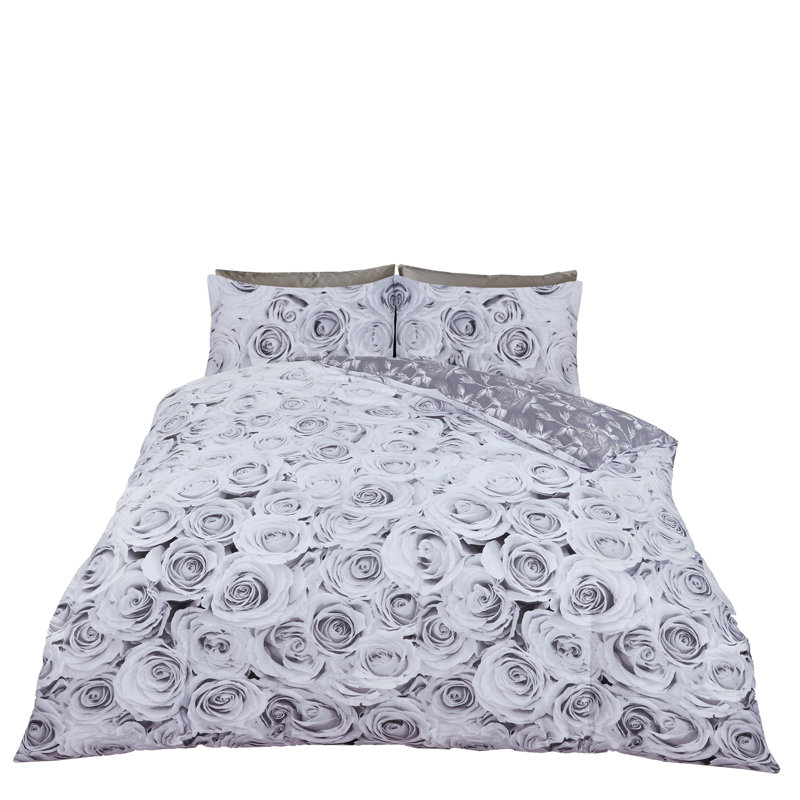 Blossom Duvet Cover Set with Pillowcases, Polycotton, High-Quality Lightweight Bedding, Single Double King & Superking