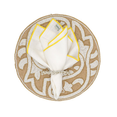 Glass Abstract Round Placemat
