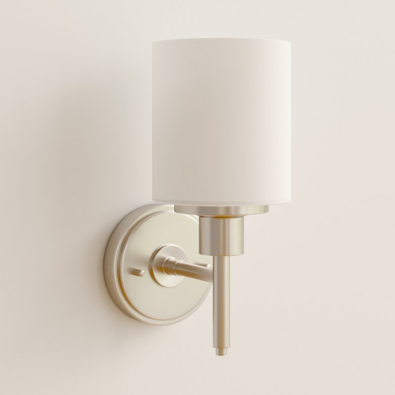 Éclairage pour meuble-lavabo Jorelys, Nickel satiné, 1