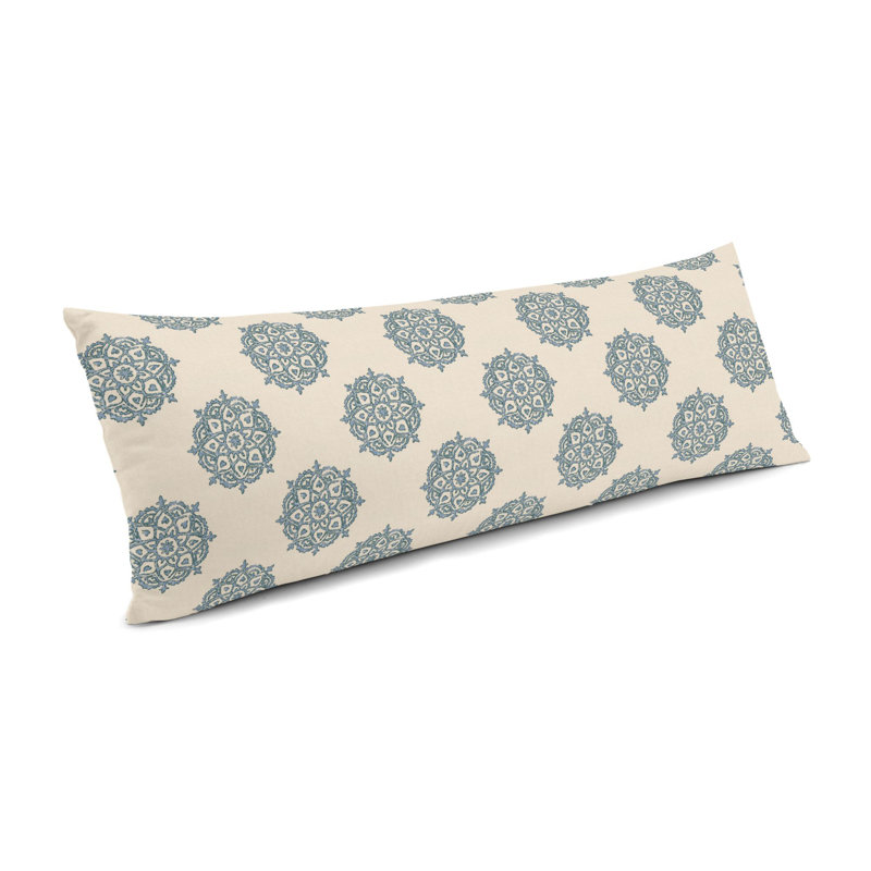 MultiMedallionaire Ikat Cotton Blend Throw Pillow, 12" x 24"