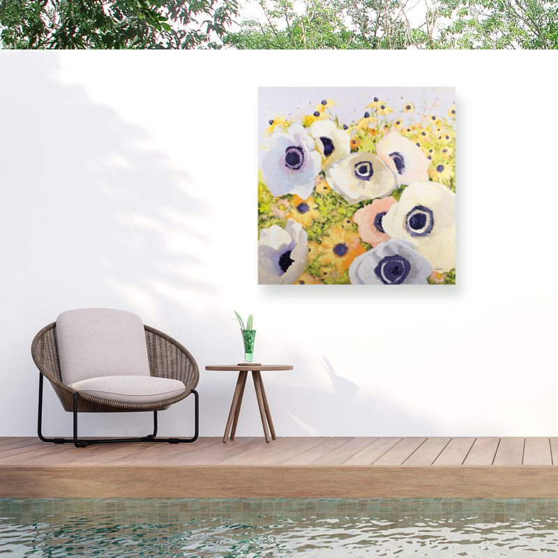 Shirley Novak Pastels Outdoor  Canvas, H 14 po x l 14 po