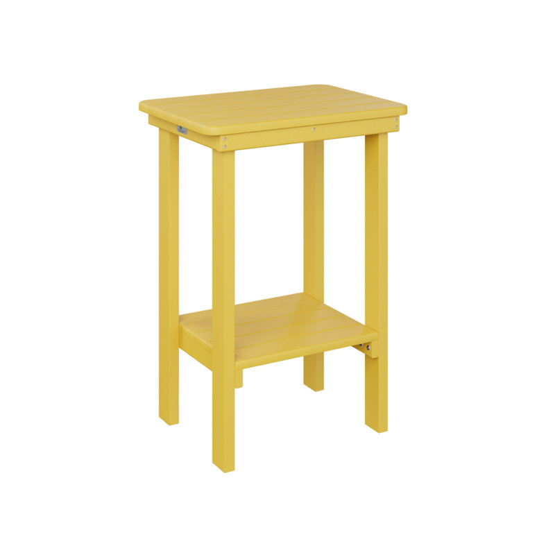 Berlin Gardens Rectangular End Counter Table, Sunburst Yellow