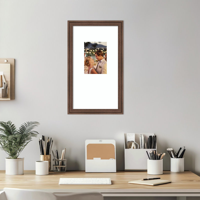 Cadre photo Florence, Florence Medium Brown, 10 x 18 emmêlés à 5 x 7