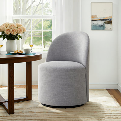 Chaise pivotante rembourrée entièrement assemblée