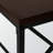 Haina Modern Brown Finish Accent Table With Black Metal Frame, 31.80" H X 43.80" W X 13.51" D