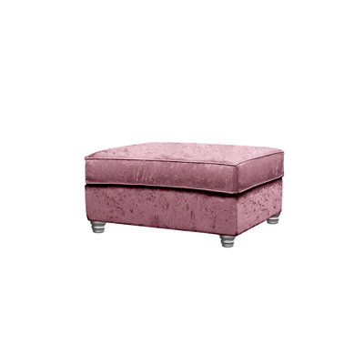 Maritza 93cm Wide Velvet Rectangle No Pattern Standard Ottoman