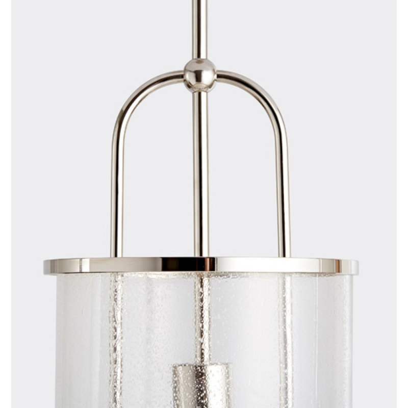 Lustre cylindrique à intensité variable Eckhold Yeon, Or antique, Transparent, H 42 po x l 8 po x P 8 po