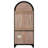 71" Tall Arched Display Cabinet With Glass Doors-175100317
