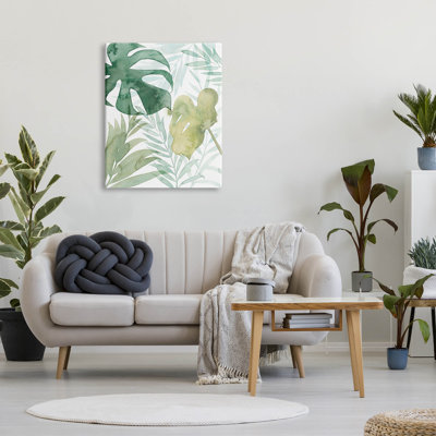 «Giclée de feuilles botaniques tropicales superposées» par Grace Popp