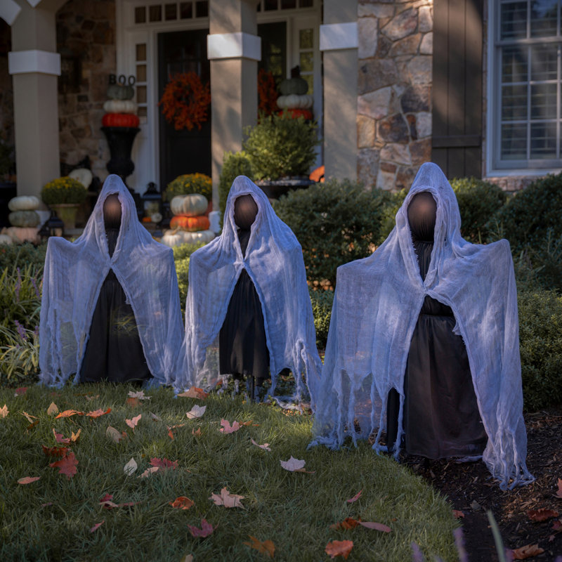 Piquet de jardin d'Halloween illuminé