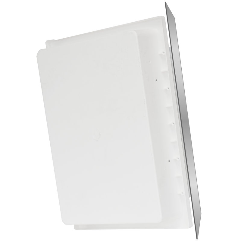 Adakras 16'' W 22'' H Recessed Framed, Wall Mounted, Rectangular, Bathroom Mirrored Medicine Cabinet with 2 Adjustable Shelves