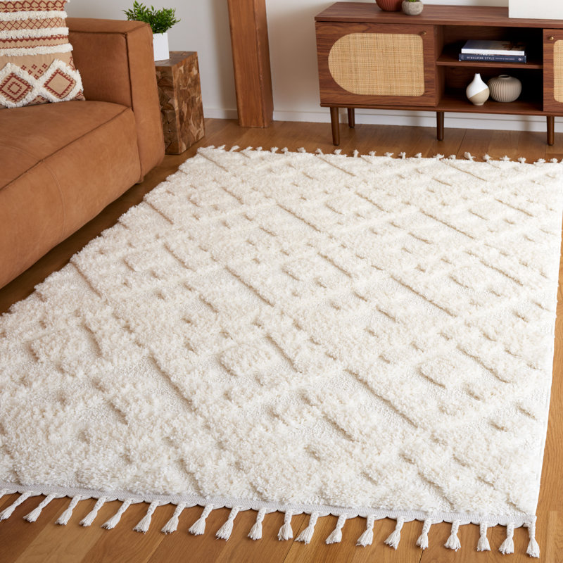 Tapis à poils longs Kaitlen, Rectangle 5 pi 3 po x 7 pi 6 po