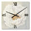 Horloge murale traditionnelle blanche pivoine sereine-1837548509