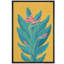 Jaune, bleu sarcelle jaune, oiseau de paradis, élégant, floral, botanique, illustrations, décor moderne-102453851-102453853
