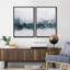 «Tan White Geometric Stripe Collage», 2 pièces-98554662-98554661